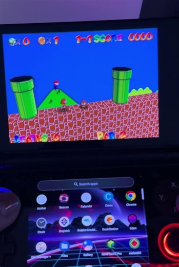 #SuperMarioBros first level reimagined 3D graphics in 2D #mario #supermario64 #3ds #nes #fypgaming