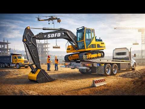 Building Railway Track in City Excavator Simulator Pro - Android Gameplay