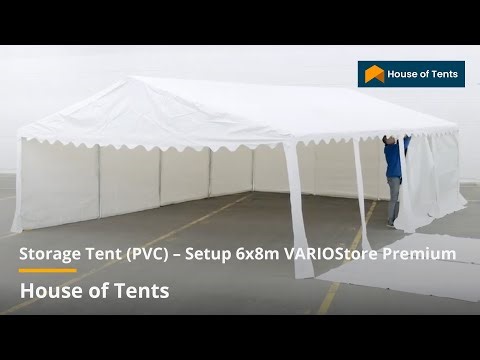 Storage Tent (PVC) – Setup 6x8m VARIOStore Premium