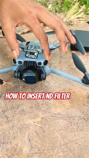 DJI Mini 5 Pro ND Filter Setup Tutorial || DJI Mini 5 Pro #djidrone #shorts #dji #drone #djimini5pro