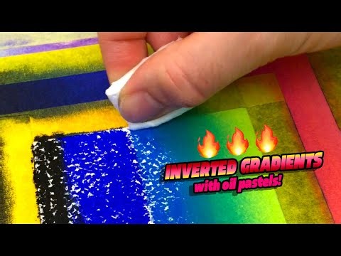 I draw inverted gradients, the result 🤌🔥💯 #invertedgradient #oilpastel #drawingtutorial