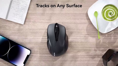 TECKNET Rechargeable Wireless Mouse, 2.4G Silent Quiet Click, 6 Adjustable 4800 DPI, Cordless Computer Mouse, Ergonomic Mouse for Laptop, 6 Buttons USB for Chromebook, Ergo Grip - Blue