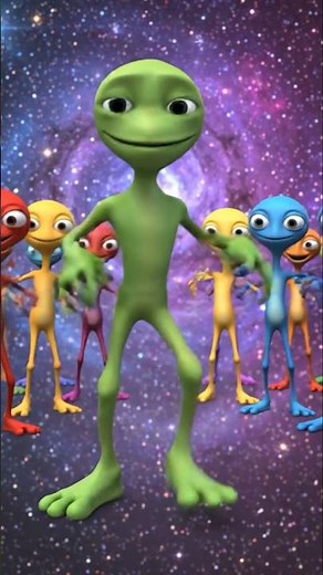 Dame tu cosita Green alien dance #dance #funny #shortsfeed