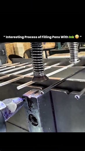 interesting process of Filing pens with link 😳facts #knowledge #didyouknow #innovation #technology