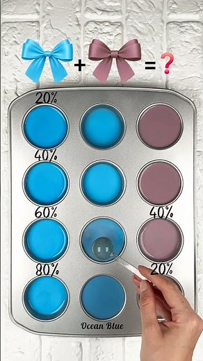 Light Blue & Dusty Rose Color Palette – 4 Beautiful Color Combinations ✨ #colormixing #colorconcept