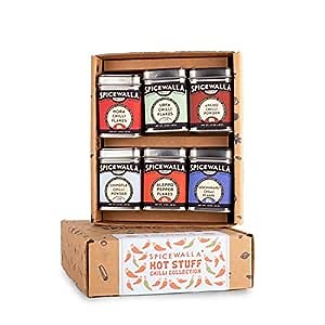 Spicewalla Chili Powder and Flake 6 Pack | Ancho Chilli Powder, Gochugaru Chilli Flakes, Chipotle Chilli Powder, Nora Chilli Flakes, Aleppo Pepper Flakes, Urfa Chilli Flakes | Hot Seasoning Gift Set