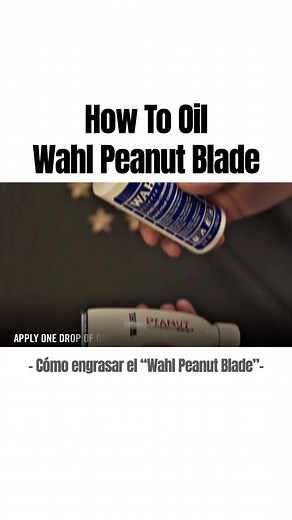 A step-by-step process on how to properly oil a Wahl Peanut Blade. #Wahl #MakingTheCut #clippers #barber #barbershop #💈✂️ #💈 #barbershops