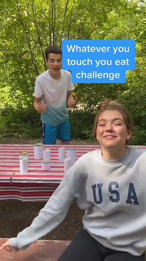 Whatever you touch you eat challenge!! (Pt. ??? Lol) @jakeandtygames #fyp #foryou #challenge #food