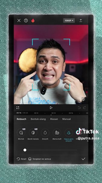 CapCut: Edit Muka Mulus dalam Sekali Klik