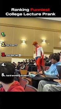 Ranking Funniest College Lecture Pranks #funny