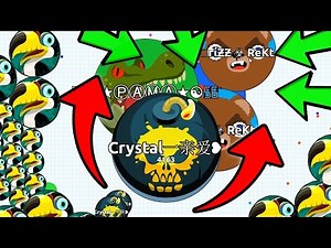 INSANE FAST AGAR.IO TRICKS! AGARIO DOUBLE SPLIT BAIT TRICKS