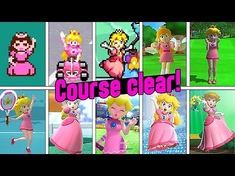 Evolution of Princess Peach Victory Animations (1988-2024)