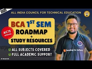 BCA 1st Sem Complete Roadmap | 2025 | Study Resources | AICTE | All subjects | Full Guide| BCA