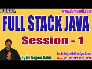 FULL STACK JAVA tutorials || Session - 1 || by Mr. Nagoor Babu On 12-09-2023 @8:30AM IST