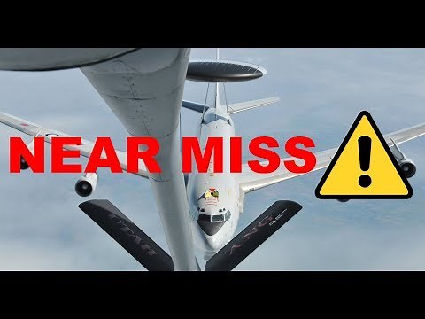 E-8 AWACS Air Refueling gone wrong