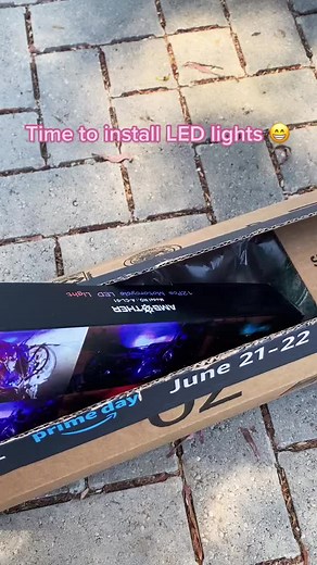 Installing LED lights on my bike 😍 #motorcycle #reelsvideo #kawasaki #girlrider #mods #pinay #ledlights | Aphy Vea