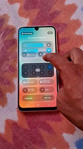 Touch & hold to change order Notifications panel #samsung #shorts