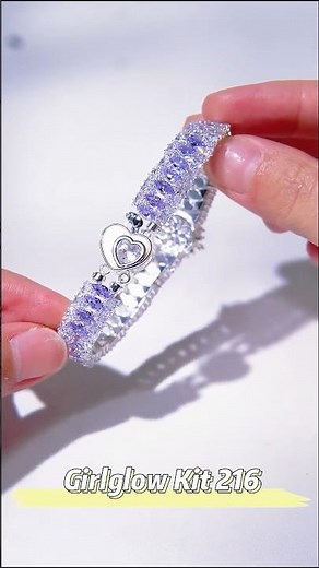 Girlglow Kit 216 Tutorial | Make Bracelet with 4mm Triangle & 3x6mm 6-prong Marquise CZ #braceletkit