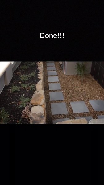Making a garden path #fypシ #foryou #fy #foryoupage #garden #gardenproject #gardenpath #making