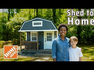 Mom Turns an $8,999 Home Depot Shed Into a Tiny Home for Her Kids 🏠❤️