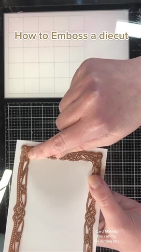 How to Emboss a Die Cut #cardmaking #embossing #diecutting #diecuttingtechnique #embossingadiecut #spellbindersdies #diecuttingtips Card Making, Die Cutting, Die Cutting tips