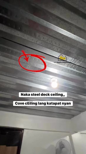 Naka steel deck ceiling #pangmayaman | Ser Rey