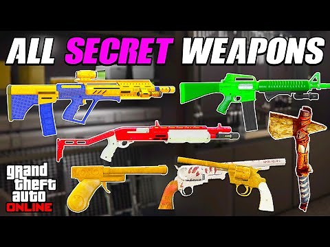 How To Unlock ALL SECRET Weapons In GTA Online!