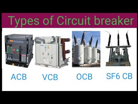 Types of Circuit breaker used in electrical substation/VCB/ACB/OCB/SF6