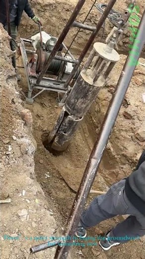 Pile Driving: Foundation Piling Work at Construction Site