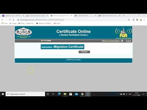 Online Process for Migration Certificate SPPU,Pune