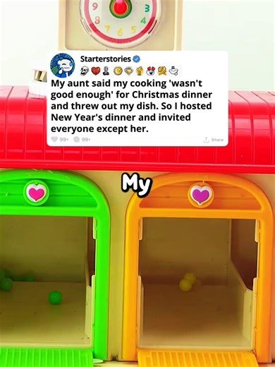 My aunt said my cooking 'wasn't good enough' for Christmas dinner and threw out my dish. So I hosted New Year's dinner and invited everyone except her. #reddit #redditreadings