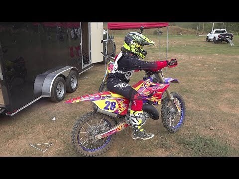 Kids on their new dirt bikes! 4 bikes, 4 lap times. Let's ride.