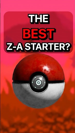 Who is the BEST Pokemon Legends Z-A Starter? #pokemon #shorts