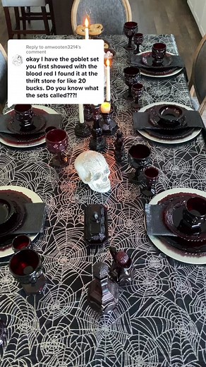 Avon Cape Cod Collection Dinnerware - Table Setting for Halloween
