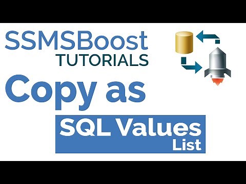SSMSBoost Tip #2: Copy Data as SQL Values List in SSMS Results Grid (SQL Server Management Studio)