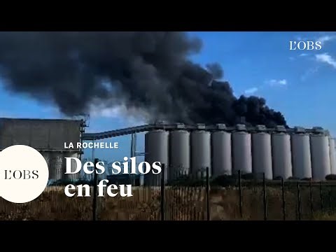 La Rochelle : un incendie ravage des silos à grain