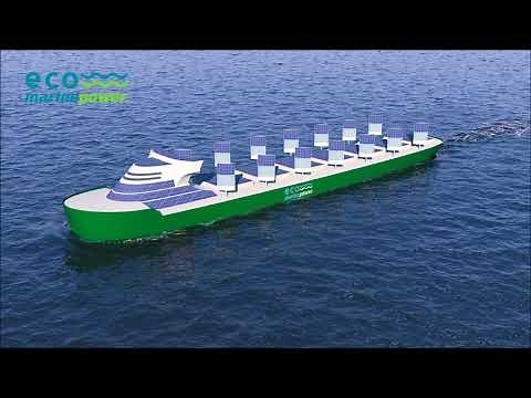 Aquarius Eco Ship - zero emission shipping with solar power & sail-assisted propulsion