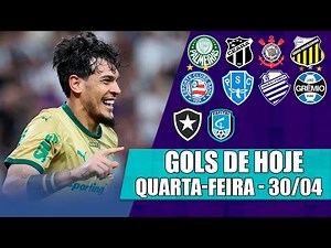TODOS OS GOLS DESTA QUARTA-FEIRA 30/04/25 | GOLS DE HOJE PELA COPA DO BRASIL 2025 (COMPLETO)