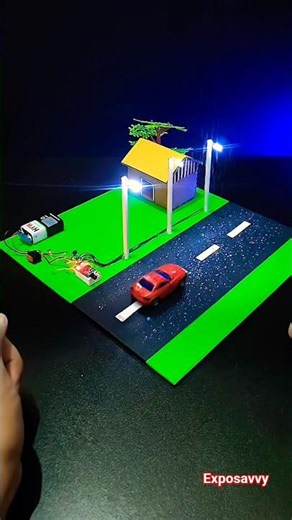 Automatic Street Light Project WITHOUT Arduino | Smart Light Sensor Model 🌙💡 #Shorts #lightsensor