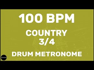 Country 3/4 | Drum Metronome Loop | 100 BPM