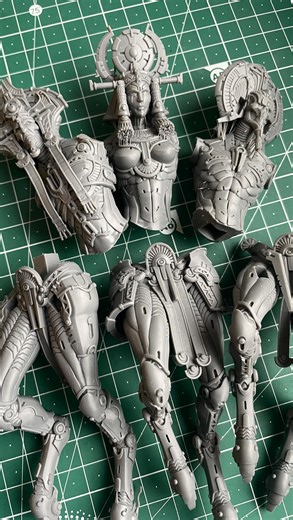 Wargameexclusive on Instagram: "TIMELESS TRINITY SQUAD ✨ Sculpted by Archvillain Games 🖨 Printed by Wargame Exclusive https://wargameexclusive.com/shop/necrocyborgs/timeless-trinity/timeless-trinity-squad/"