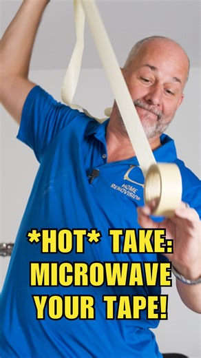 27K views · 12K reactions | PSA: Old masking tape isn’t trash, it’s just dehydrated! Microwaving it for a few seconds reactivates the adhesive that’s dried out to make it good as new! #tape #diy | Home RenoVision DIY | Facebook