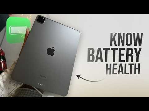 How to Know iPad Battery Health (tutorial)