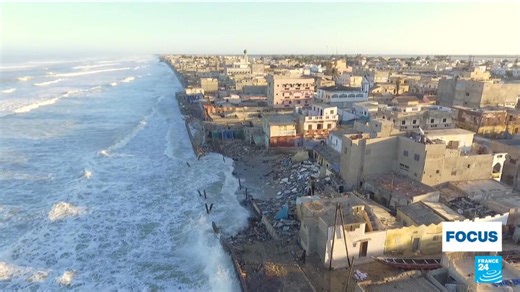 Senegalese city of Saint-Louis threatened by rising sea levels