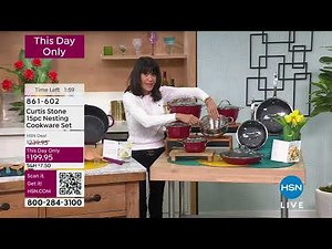 Curtis Stone 15piece Nesting Cookware Set