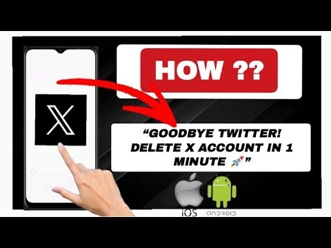 How to Delete Account in X App (Twitter) 2025! Tutorial