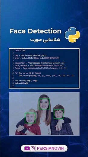 هوش مصنوعی با پایتون - تشخیص چهره