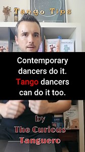 6.3K views · 50 reactions | If contemporary dancers can do it, tango dancers can do it too :-) For more tango tips: TheCuriousTanguero.com/ #tangotips #tangoargentino #tango #milonga | Dimitris Bronowski | Facebook