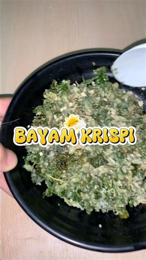 Ide topping pengganti bawang goreng “Bayam krispi”