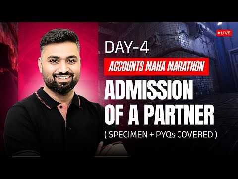 ADMISSION | SPECIMEN | ACCOUNTS DAY-4 | CLASS 12 | ISC | SHUBHAM JAGDISH | 8112601234